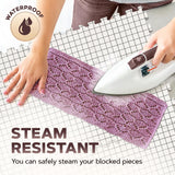 UMIEN™ Blocking Mats for Knitting (9-Pack) - Extra Thick Blocking Boards for Crochet Projects with Grids - Suitable for Needlepoint Or Crochet - Included 100 T-Pins & Storage Bag UMIEN