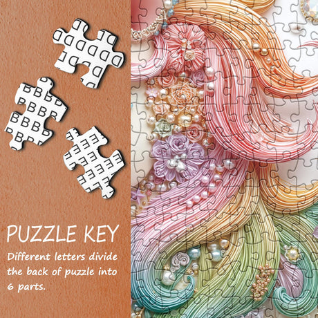 Crystal Unicorn Puzzle for Adults 1000 Pieces, Fantasy Animal Jigsaw Puzzle, Colorful Flower Art Diamond Rainbow Gem Jewel Puzzle BBOLDIN