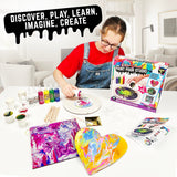 Original Stationery Color Craze Paint Pour Studio with Art Boards, Gold Sheets & Supplies – Fun Studio Set for Kids Ages 8 Original Stationery