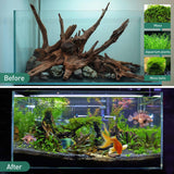 WDEFUN Natural Driftwood for Aquarium Decor, 3-Piece 7''-11'' Large Driftwood for Decorations on Fish Tank, Reptiles Bearded Dragon Accessories or Air Plants WDEFUN