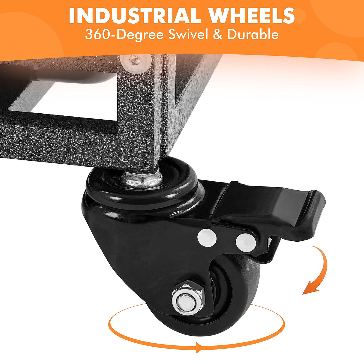 Yaheetech Stackable Dog Crate 42'' Heavy Duty Large Dog Crate with Divider 4pcs Rolling Pet Metal Crate w/Double Doo Water Bowl Pet Kennel Indoor Yaheetech