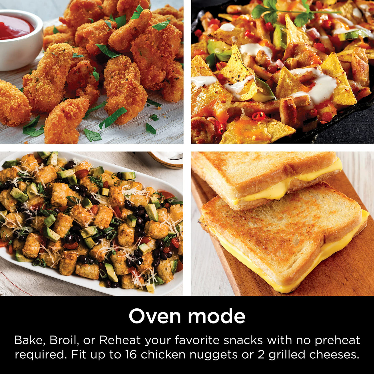 Ninja ST101 Foodi 2-in-1 Flip Toaster, 2-Slice Capacity, Compact Toaster Oven, Snack Maker, Reheat, Defrost, 1500 Watts, Stainless Steel, 6 Functions Ninja