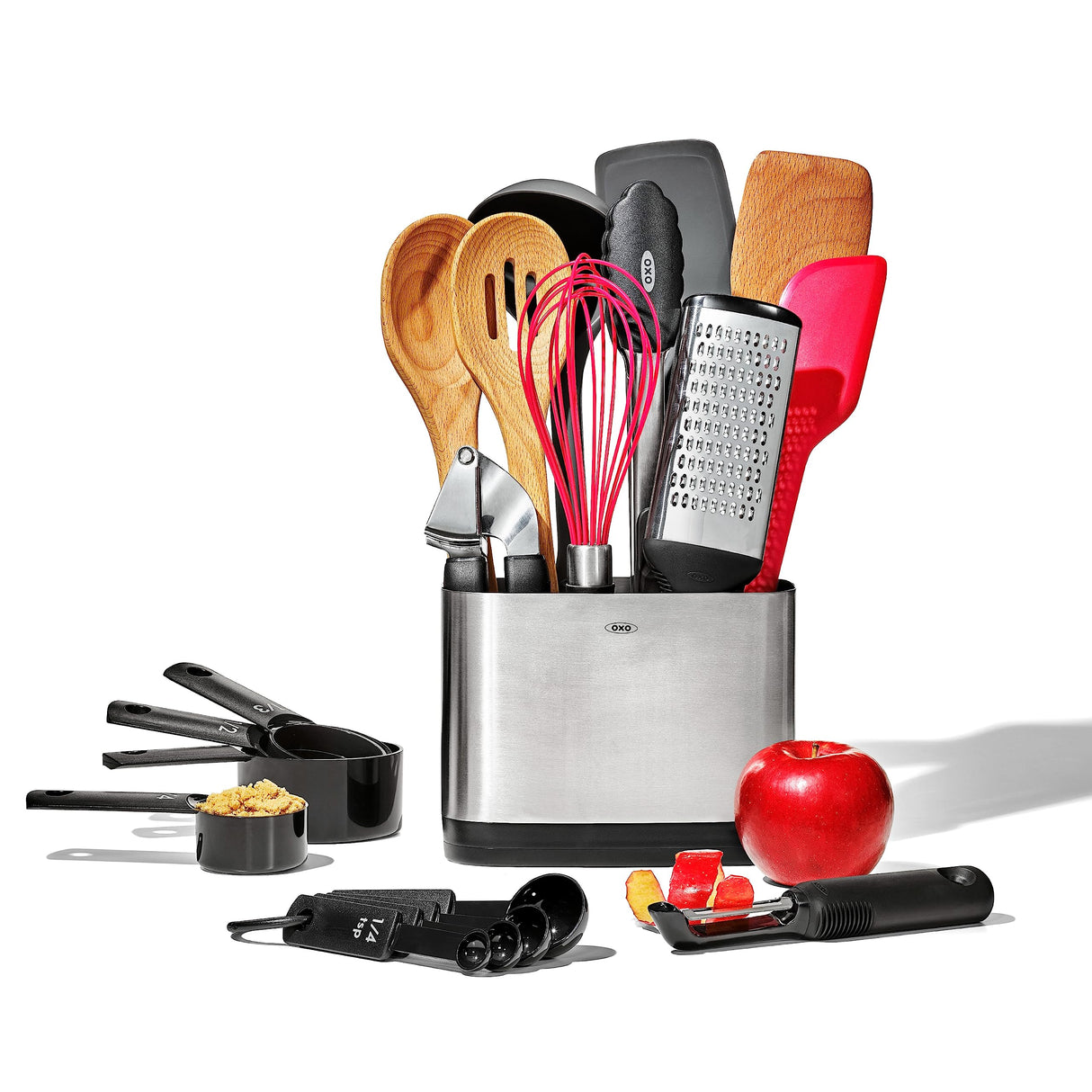 OXO Good Grips Everyday Kitchen Utensils, 20 Piece Set, Silver OXO