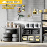 Hzdbhd Garage Shelving,Thickened 72" Garage Storage Shelves Heavy Duty Shelving Units and Storage,Adjustable 5 Tier Metal Shelving Storage for Garage Rack Shelf and Industrial Shelving for Basement Hzdbhd