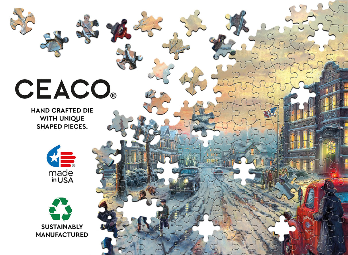 Ceaco - Thomas Kinkade - Holiday Movies - A Christmas Story - 300 Piece Jigsaw Puzzle Ceaco