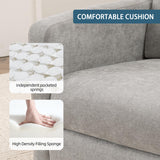 Ketaiyou Power Swivel Rocking Recliner Chair, High Back Electric Rocker Nursery Glider Chair, USB and Type-C Ports, Upholstered Fabric Reclining Single Sofa Chair for Living Room (Grey) Ketaiyou