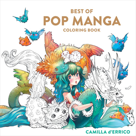 Best of Pop Manga Coloring Book WoodArtSupply