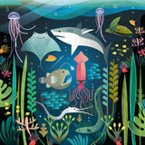 Ceaco - Glow in The Dark - Ocean Glow - 100 Piece Jigsaw Puzzle Ceaco