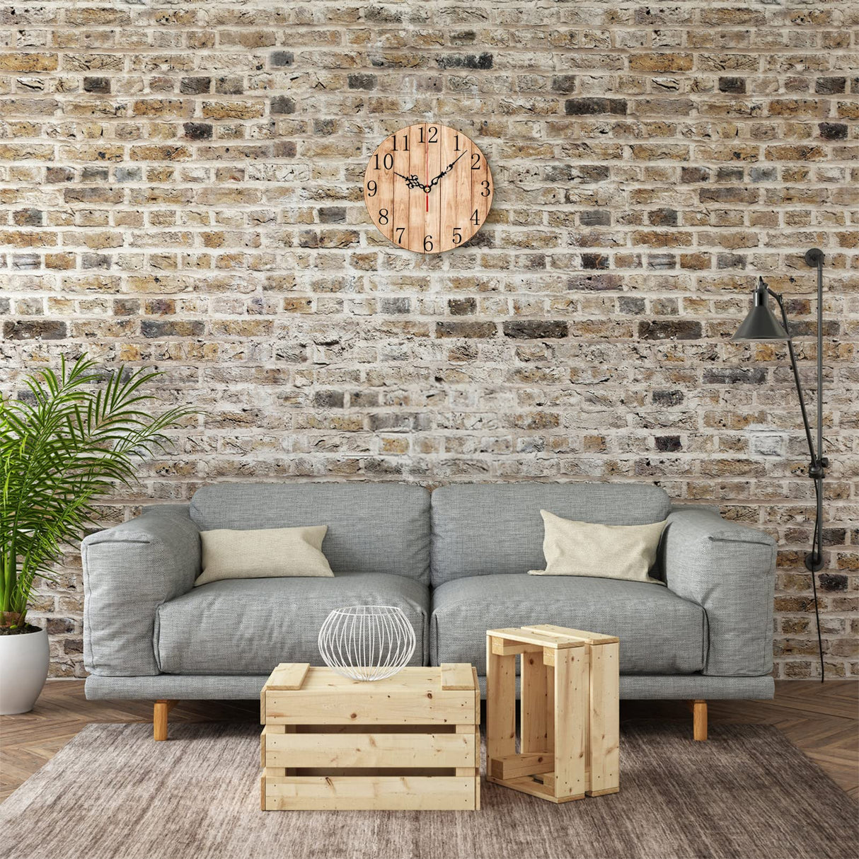 Sublimation Blank Wall Clock - 7.9" Wood Wall Clocks Silent Non-Ticking Decorative Wall Clock Battery Operated Clock Wyleaves