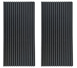 Mollywell Wood Slat Wall Panel, Easy Installation, Versatile, Enhanced Acoustic Design, Suitable for Living Room, Bedroom, Kitchen & Offices (2 Pcs, Black Oak), 47.2x23.6x0.87 Inch Each Mollywell