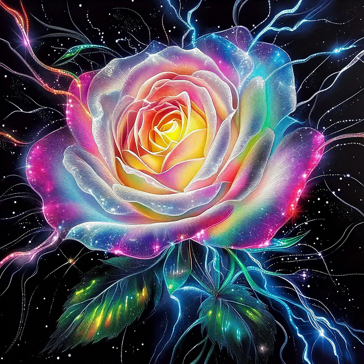 Benjenes Flower Diamond Arts Kits for Adults-Flowers Diamond Painting Kits, DIY Floral Gem Art DIY Crafts Kits Home Wall Decor Gifts 14x14 inch Benjenes