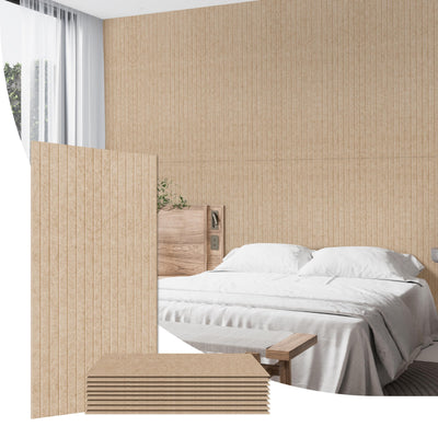 Olanglab Acoustic Wall Panels 10 Pack, 48 x 24 per Acoustic Panels Sound Absorbing, Decorative Sound Panels for Home Studio and Office, Khaki