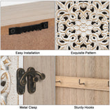 AHUONEL Key Holder for Wall Decorative Key Box Key Cabinet, Wooden Key Hooks Wall Mounted Key Hangers Rustic Key Rack with 6 Key Hooks for Home Office Entryway, Christmas Housewarming Gift AHUONEL