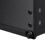 Yaheetech Nightstand with Drawer, 3 Drawers Bedside Table with Sturdy Base, Wood Bedside Cupboard Accent Table with Storage Space for Bedroom, Easy Assembly, Black Yaheetech