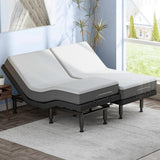 OTDMEL Split King Adjustable Bed Frame with Adjustable Legs, Electric Bed Base Frame with Wireless Remote, Zero Gravity & Anti-Snore, Split King OTDMEL