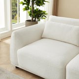 FREEHOMAE Sectional Sofa Couch,Convertible U Shaped Sectional,Modular Sectional Couches for Living Room,L Shaped Couch,Cloud Couch with Removable Ottomans.（3set+1 Ottomans-White） FREEHOMAE