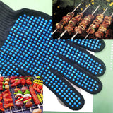 Markeny 3 Pair Heat Resistant Grill Gloves, Silicone Non-Slip Hot Insulated Glove for Barbecue, Cooking, Baking Markeny