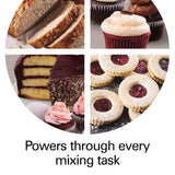 Hamilton Beach Professional All-Metal Stand Mixer with Specialty Attachment Hub, 5 Quart Bowl, 12 Speeds, Includes Flat Beater, Dough Hook, Whisk (63240) Hamilton Beach Professional