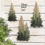Limygus Woodland Wall Art Paintings Bushes Wall Decorations Set of 3 Limygus