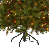 National Tree Dunhill Fir Tree With Multicolor Lights , 4.5 Feet National Tree Company