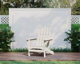 POLYWOOD AD4030WH Classic Outdoor Adirondack Chair, White Polywood