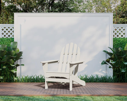 POLYWOOD AD4030WH Classic Outdoor Adirondack Chair, White