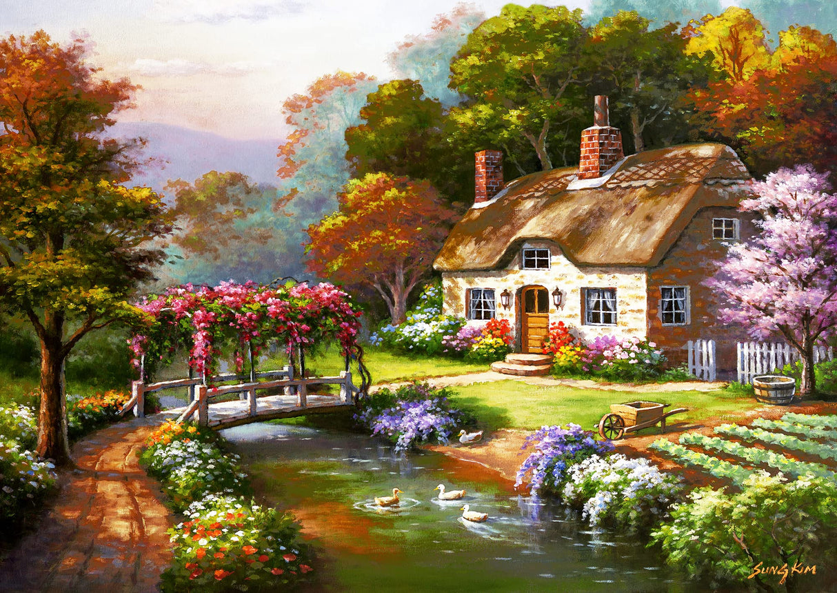 Anatolian Puzzle - Rose Cottage, 3000 Piece Jigsaw Puzzle, #4917 Anatolian