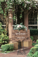 Personalized Wedding Welcome Sign - Wood Wedding Sign - Rustic Wedding Decor #PWS01 - WoodArtSupply