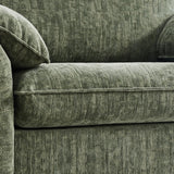 ONBRILL Oversized Accent Chair, 41 Inch Chenille Fabric Armchair, Comfy Single Sofa Chair with Padded Arms, Pocket Spring Cushion, Modern Reading Chair for Living Room, Bedroom, Green ONBRILL