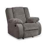 Signature Design by Ashley Tulen Modern Manual Pull Tab Rocker Recliner, Dark Gray Signature Design by Ashley