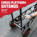 Gator Frameworks All-Terrain Folding Multi-Utility Cart with 30-52” Extension & 500 lbs. Load Capacity (GFW-UTL-CART52AT) Gator Frameworks