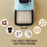 VEVOR 2 in 1 Auto 15x15 Heat Press Machine with 30oz Tumbler Press, Heat Up Fast & Even - Tshirt Press Machine for T Shirt, Pillow, Bag, Pad, Hoodie, Tumblers Glass Cans Mugs VEVOR