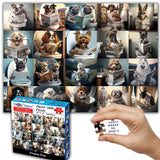 Think2Master Funny Dogs 1000 Pieces Jigsaw Puzzle Featuring heartwarming Puppies and Dogs. Fun for Teens, Seniors & Families. Great Gift for Kids Ages 13+ Size: 26.8” x 18.9 THINK2MASTER