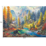 RoseArt - Abraham Hunter - Bear Mountain - 1000 Piece Jigsaw Puzzle for Adults RoseArt