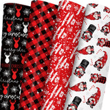 ZINTBIAL Christmas Wrapping Paper for Kids Adults - Xmas Wrapping Paper with Red/Black Plaid, Reindeer, Gnome, “Ho Ho” Words - 28 x 40 Inches, 6 Jumbo Sheets, Easy to Store ZINTBIAL