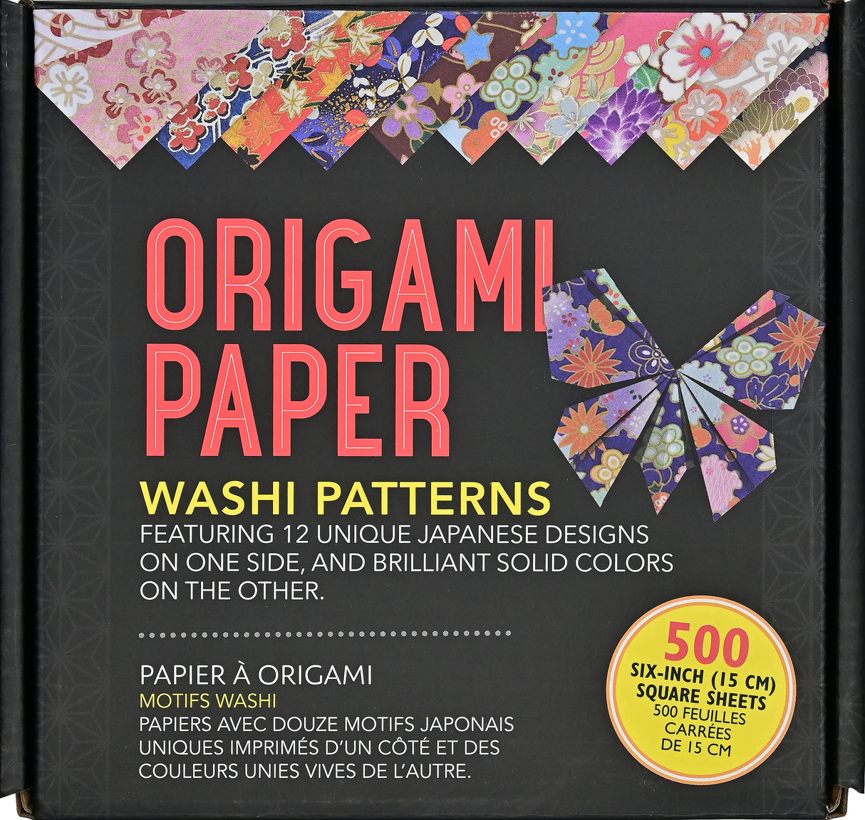 Origami Paper Washi Patterns (12 Designs, 500 Sheets) PETER PAUPER PRESS