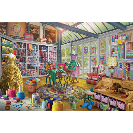 Lavievert Wooden Jigsaw Puzzle 1000 Piece Puzzle for Adults and Kids - Sewing Room LAVIEVERT