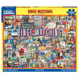 White Mountain Puzzles - Binge Watching - 1000 Piece Jigsaw Puzzle for Adults - Fun Family Activity - 24"x30" White Mountain