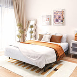 THEOCORATE 7 Inch Full Box Spring, Metal High Profile Spring, Heavy Duty Mattress Foundation, Easy Clean Cover, Quiet, Non-Slip, Simple Assembly THEOCORATE