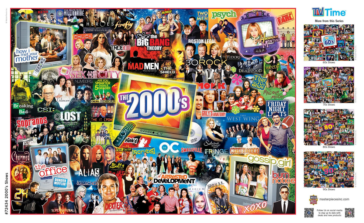 MasterPieces 1000 Piece Jigsaw Puzzle for Adults and Family - 2000's Television Shows - 19.25"x26.75" Masterpieces