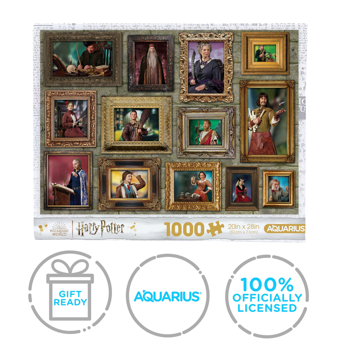 AQUARIUS Harry Potter Witches & Wizards 1000pc Puzzle (1000 Piece Jigsaw Puzzle) - Glare Free - Precision Fit - Officially Licensed Harry Potter Merchandise & Collectibles - 20x28 Inches AQUARIUS