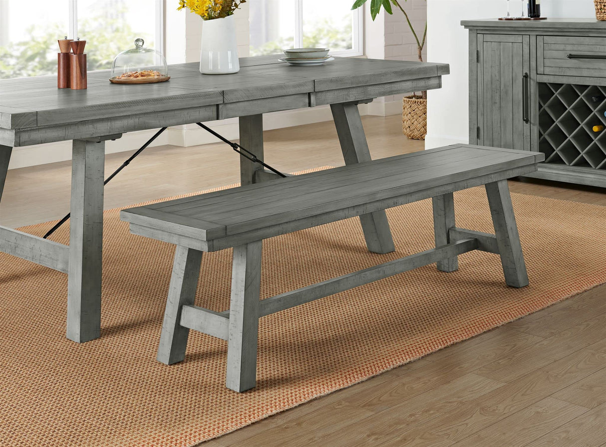Martin Svensson Home Beach House Dove Grey Dining Bench Martin Svensson Home