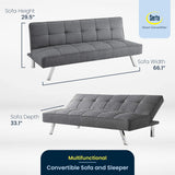 Serta Rane Convertible Sofa Bed, Charcoal Serta