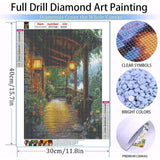 Diamond Art Kits for Adults Beginner- Garden DIY Modern Diamond Painting Kits 5D Diamond Dots Gem Art Crafts with Tools Round Full Drill Funny Crafts for Home Wall Decor&Gift 12x16inch Fairyland JinWenn