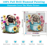 Benjenes Diamond Art Kits for Adults, Dog Diamond Painting Kits for Adults, 5D DIY Round Drill Gem Art Paint with Diamonds Dots Crafts Kits for Home Decor Gift 14x14inch Benjenes