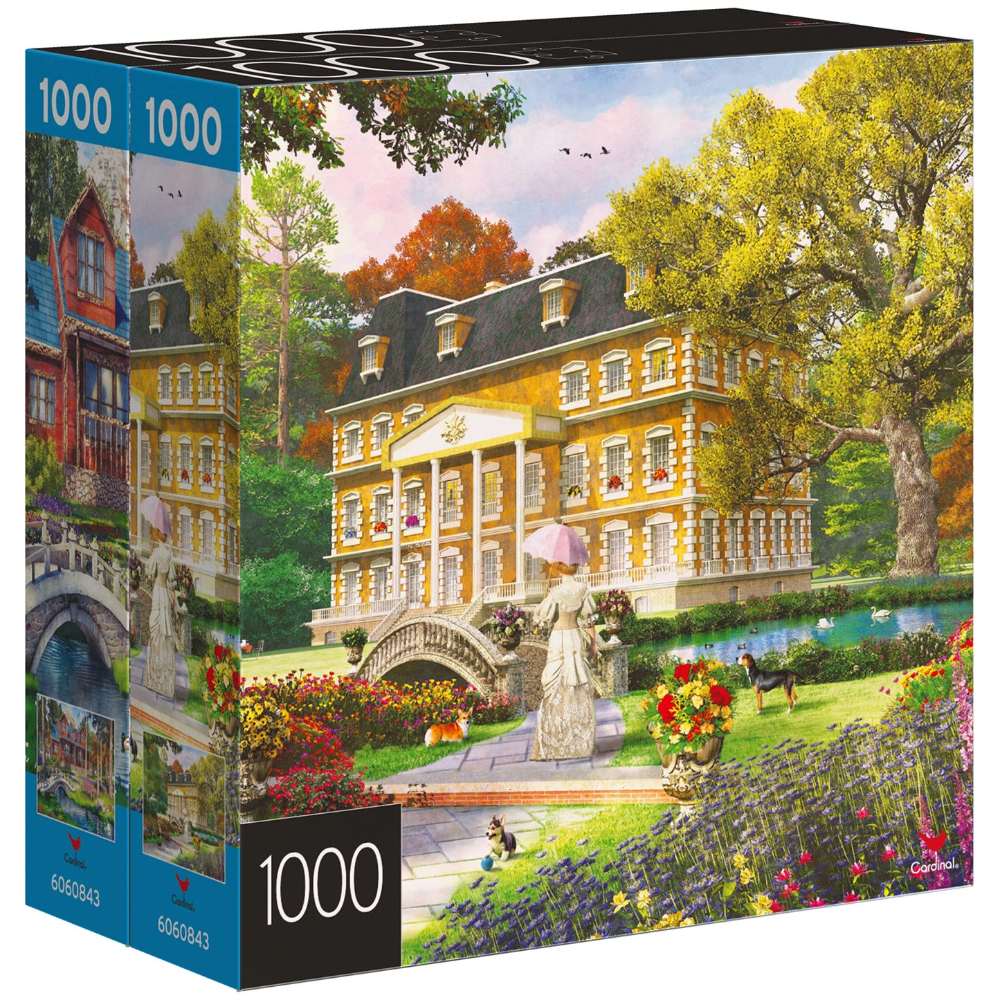 2-Pack of 1000-Piece Jigsaw Puzzles, Pine Cabin & Summer Estate | Puzzles for Adults and Kids Ages 8+, Amazon Exclusive