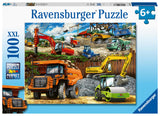 Ravensburger Construction Vehicles 100-Piece Jigsaw Puzzle - Engaging & Educational Toy for Kids | Durable & Long-Lasting | Stimulates Creativity & Problem Solving | FSC Certified Ravensburger