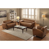 Lorell LLR68947 - Mahogany Finish Reception Loveseat Lorell