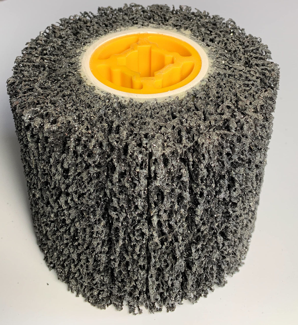 Signi Poly Strip Abrasive Drawing Wheel,Clean & descale welds,Paint Rust and Oxidation Wheel Remover Wheel, Polisher Sander Wire Draw for Hand held Polishing Machine (120x100x19mm) SIGNI