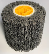 Signi Poly Strip Abrasive Drawing Wheel,Clean & descale welds,Paint Rust and Oxidation Wheel Remover Wheel, Polisher Sander Wire Draw for Hand held Polishing Machine (120x100x19mm) SIGNI